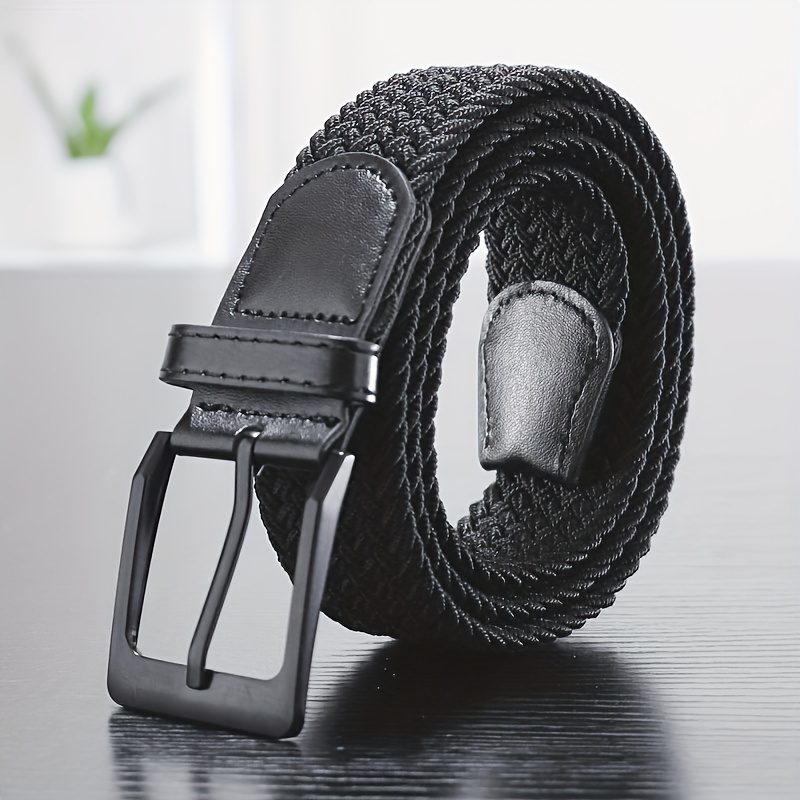 Elastic Stretch Mens Belt, Casual Woven Braided Belt, Golf Belts for Men  Jeans i