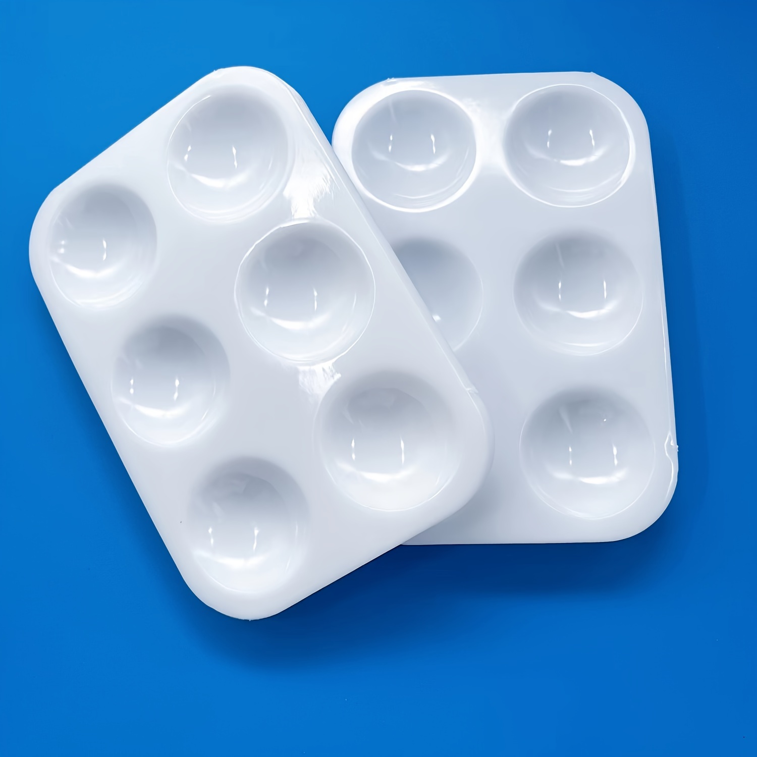 6-hole Color Palette 6 Wells Color Mixing Tray Plastic For