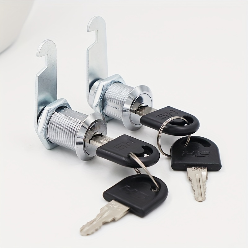 2 Pack 25mm 1 Cylinder Cam Locks with Keys Secure Camper Cabinet Cam Lock  Set