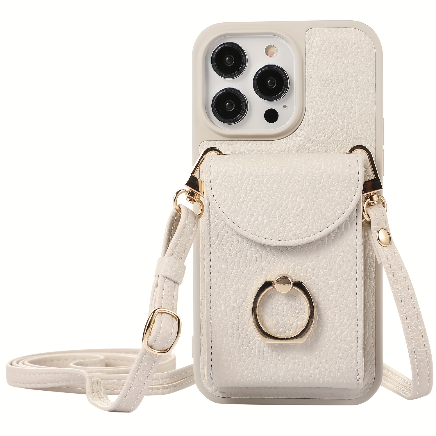 Crossbody Pu Artificial Leather Phone Case For Iphone 15 14 13 12