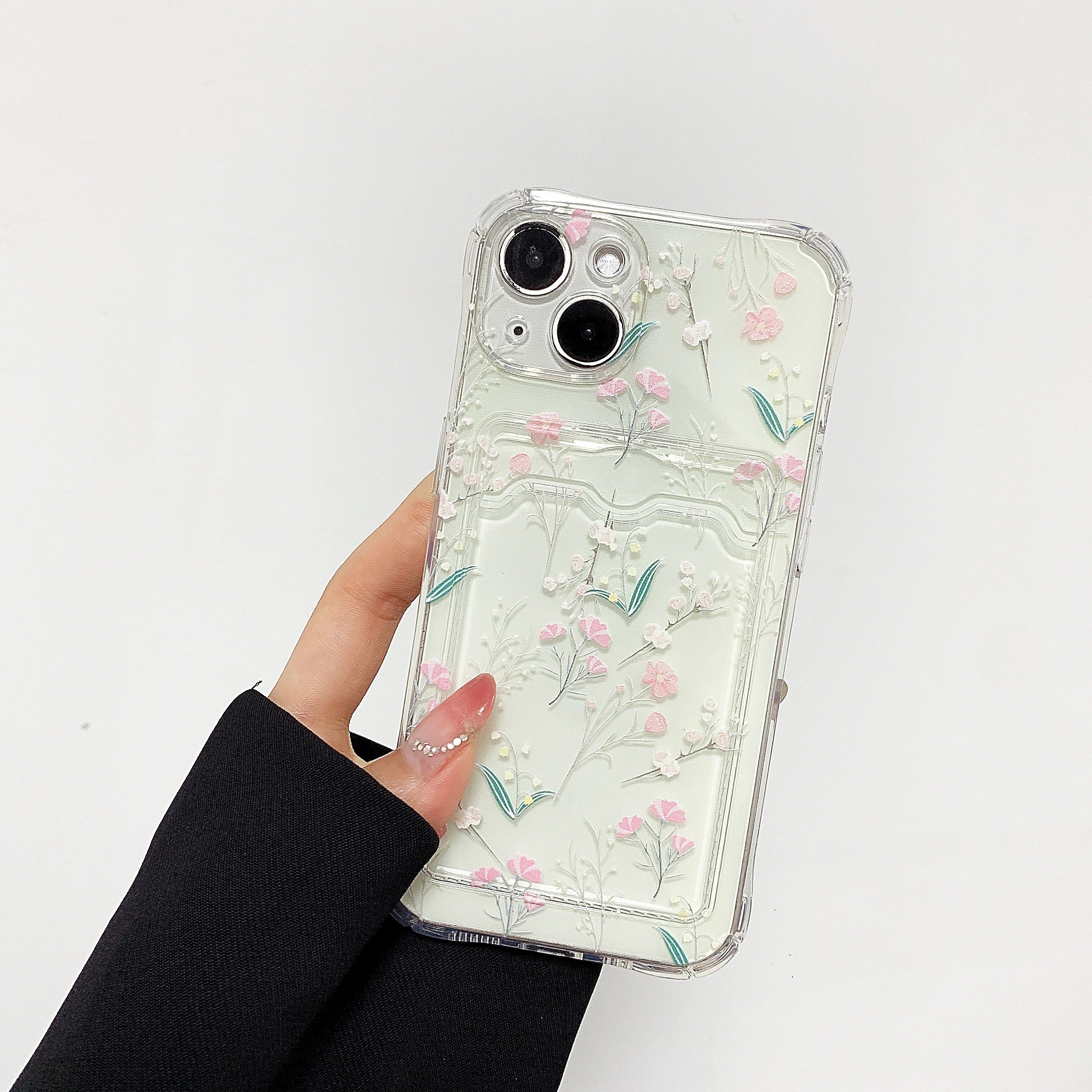 Protective Anti drop Phone Case Squid Flower Grass Powder Temu