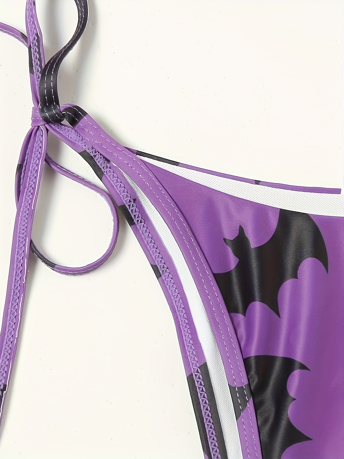Batman Triangle Side Lace Bikini Swimsuit