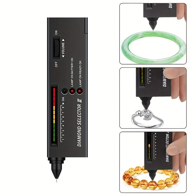 Diamond Tester Pen, High Accuracy Jewelry Diamond Tester+200g/0.01g Mini  Jewelry Scale+60X Mini LED Magnifying, Professional Diamond Selector for  Novice and Expert, Thermal Conductivity Meter Diamond Tester+200g/0.01gDigital  Gram Scale+60X Loupe