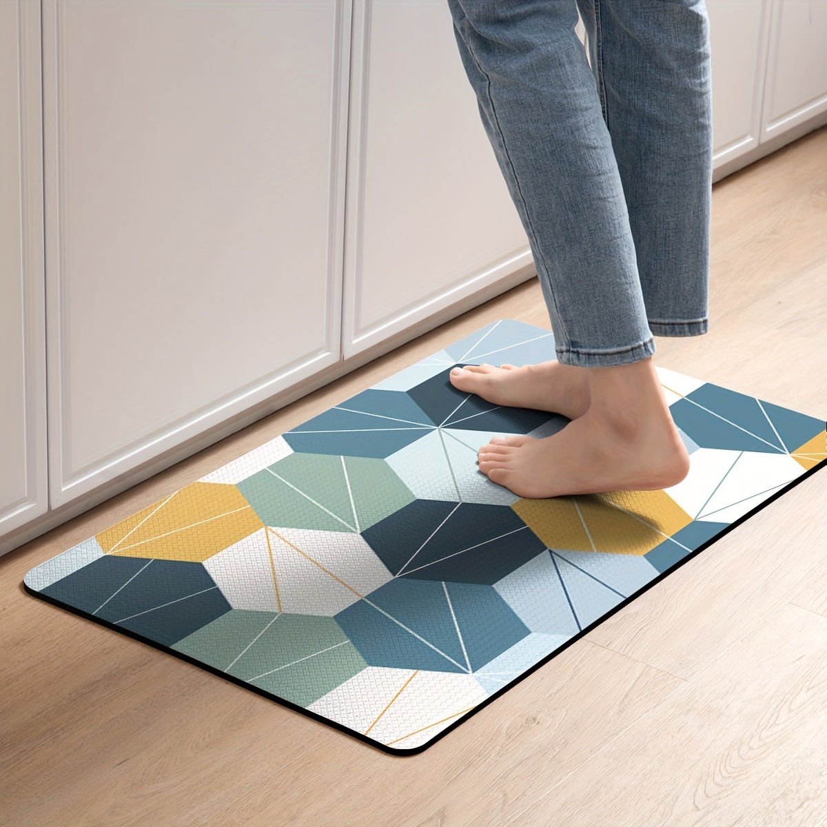 DEXI Kitchen Rugs anti Fatigue Mats for Floor Cushioned Runner Rug Non Skid  Comf