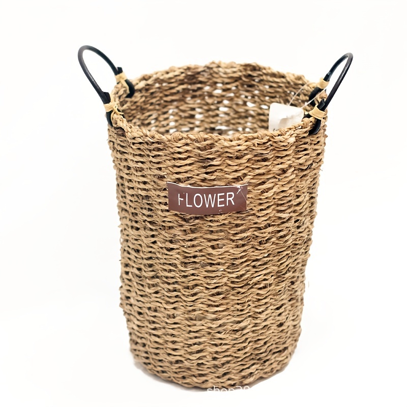 Hemp Rope Basket - Office Decoration - Dried Flower Arrangement