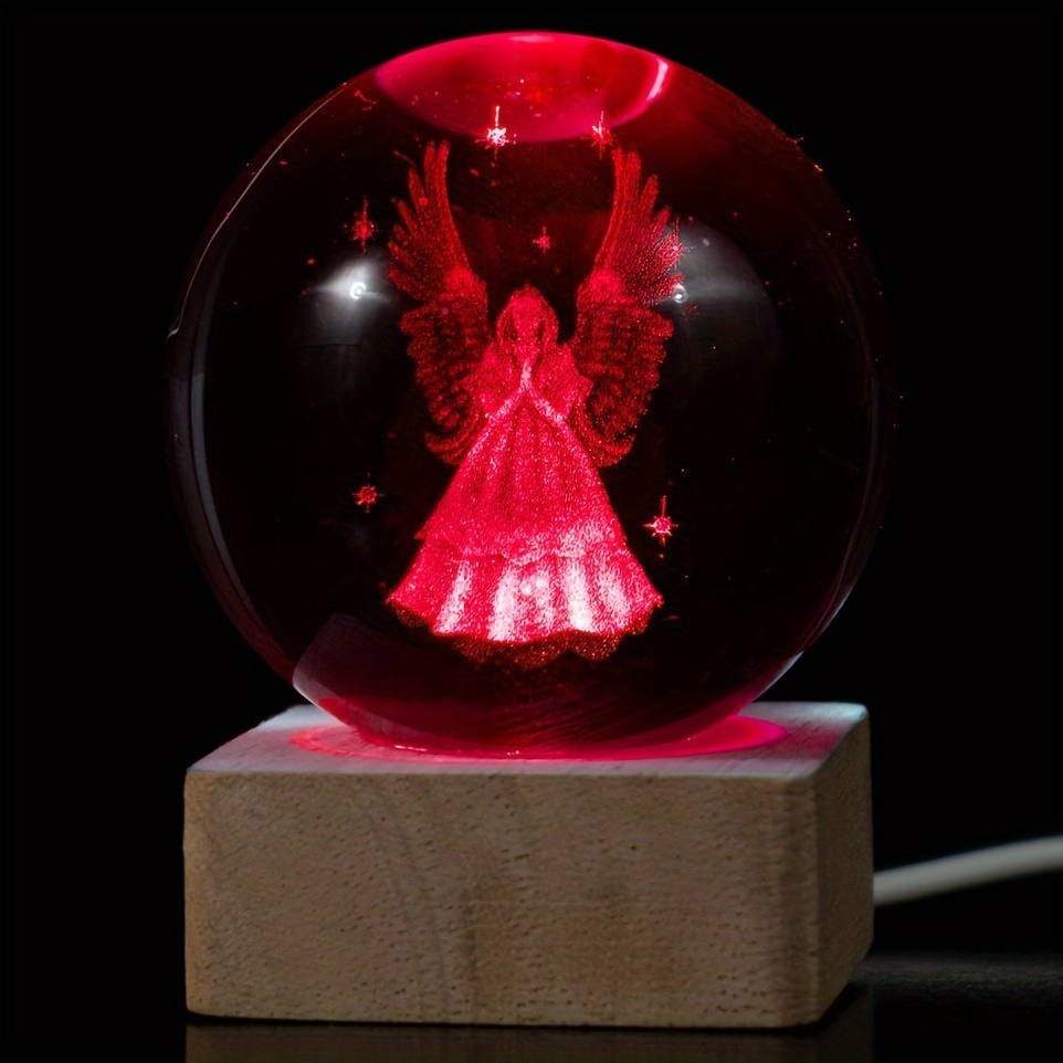 Drago LED incantato e sfera di cristallo, statuetta in resina illuminata  mistica, decorazioni per la casa fantasy, display con sfera magica -   Italia