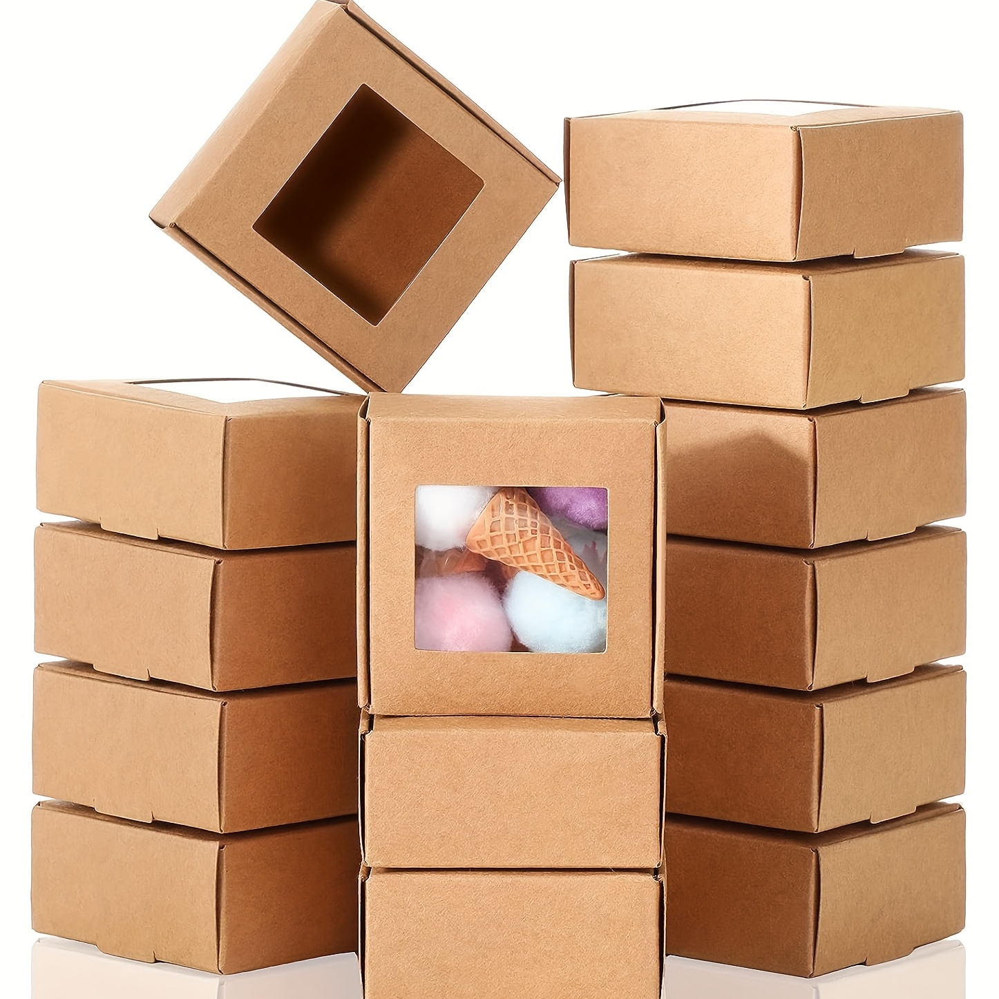 Cajas de envío pequeñas de 6 x 2.6 x 2 pulgadas, paquete de 50 cajas de  envío de cartón corrugado, caja de correo móvil para negocios