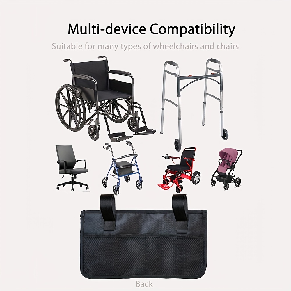 Wheelchair Accessories Wheelchair Bag Walker Bag Wheelchair Armrest  Accessories For Walker Rollator Electric Scooter Wheelchairs Ideal Gift For  Father's Day & Mother's Day - Temu