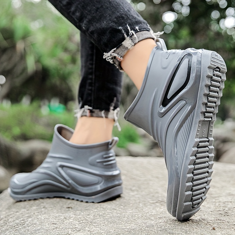 Mens Fashion Rain Boots Non Slip Wear Resistant Water Shoes, Shop The  Latest Trends