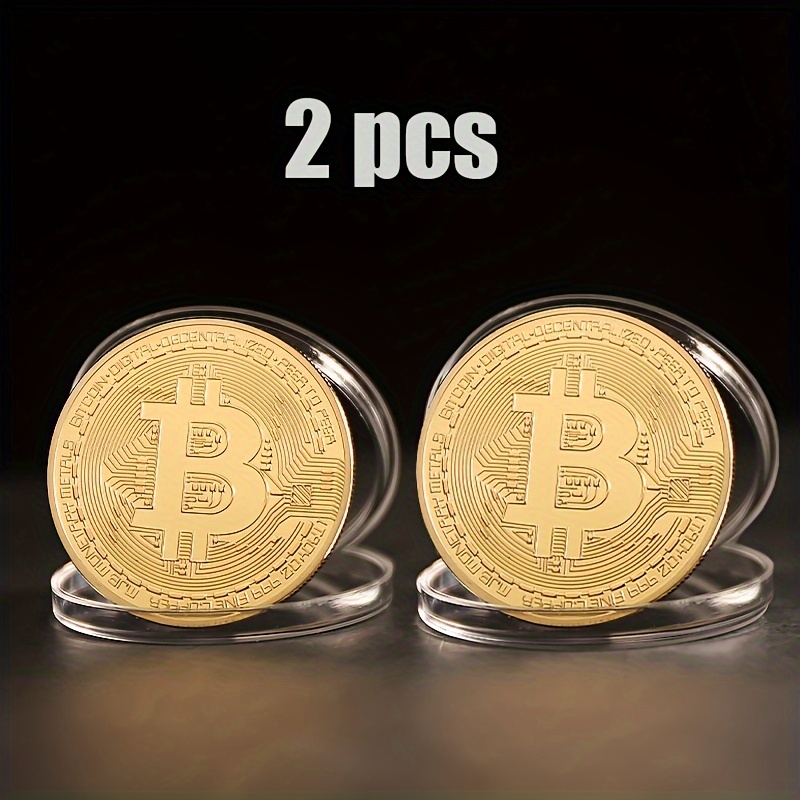 2pcs 4×0.3cm/1.57×0.11in Thicken Virtual Medal, Trade Commemorative Coins, Metal Coins, Arts And Crafts Business Gifts 3