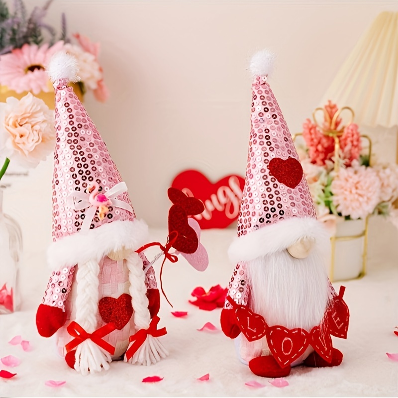 Love Spring Flower Gnomes And Skeleton Valentine - Temu
