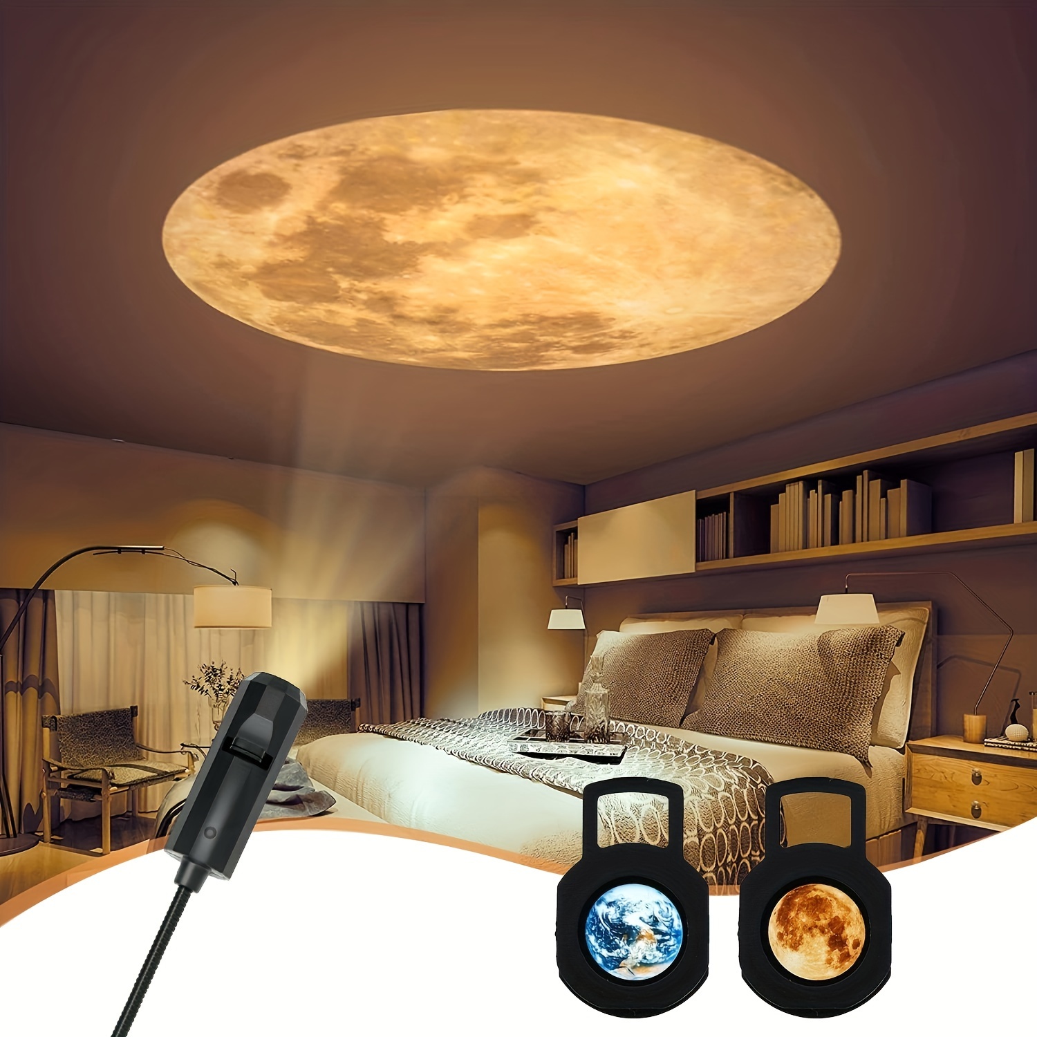 Luz nocturna para bebé, lámpara de luz nocturna para dormitorio, 3 colores  de brillo ajustable, luz