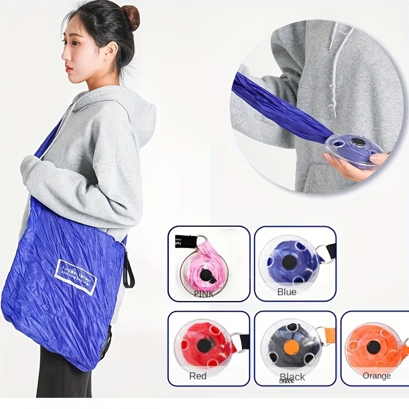 Ultra Petit Sac Pliable Portable Sac De Magasinage À Disque - Temu