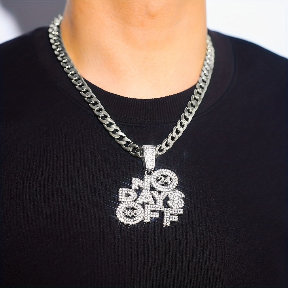 24inch Hip Hop Men Women Chain Necklace Bling Bling Pendant Necklacs  Jewelry Gifts