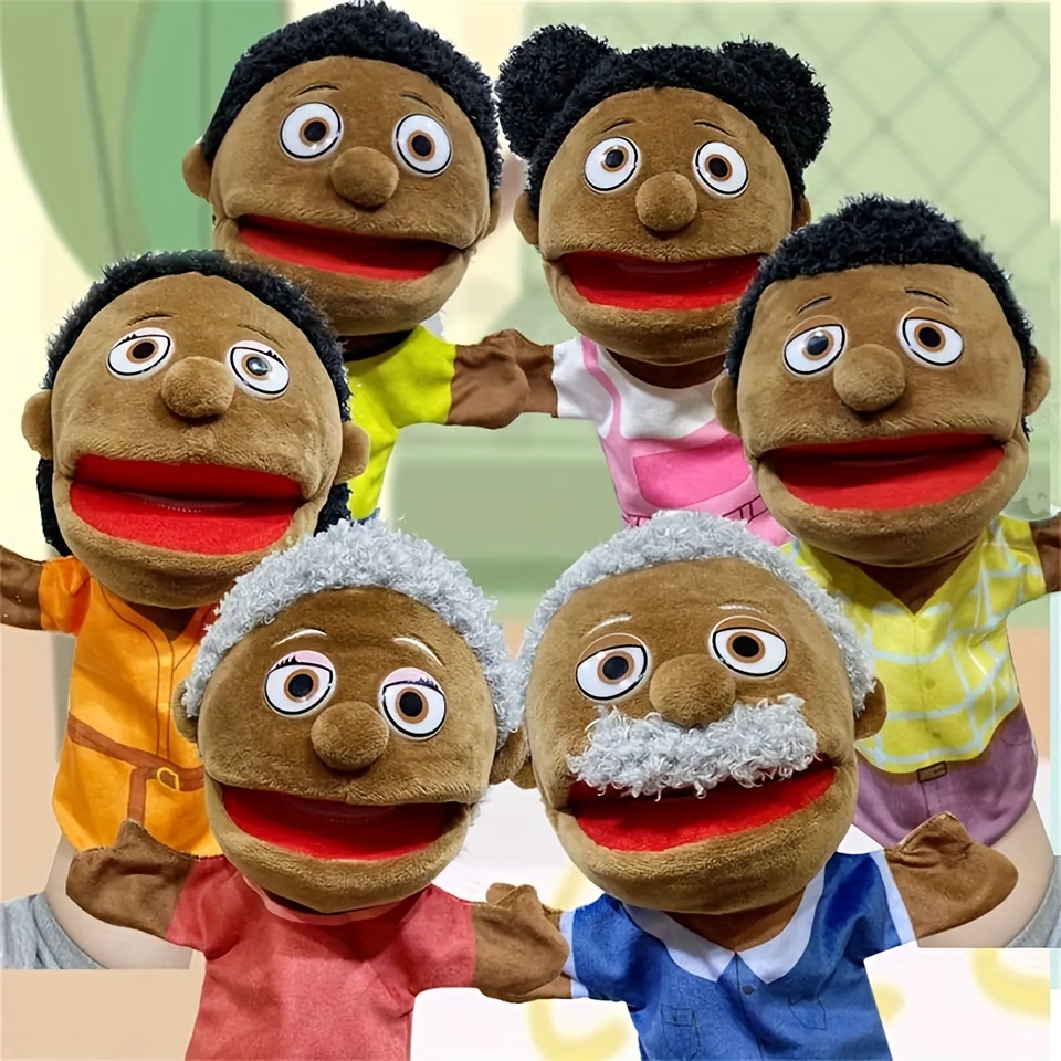 Ddemsmoe Marionetas Mano Familiares Niños Miembros Familia - Temu