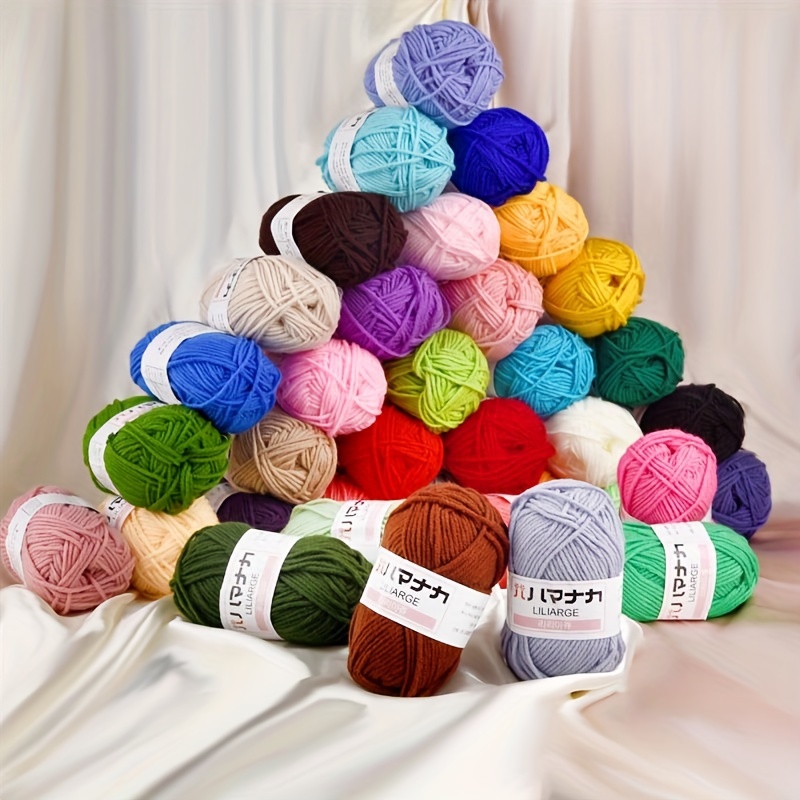 5 Strands Milk Cotton Hand Knitting Yarn Diy Knitting - Temu