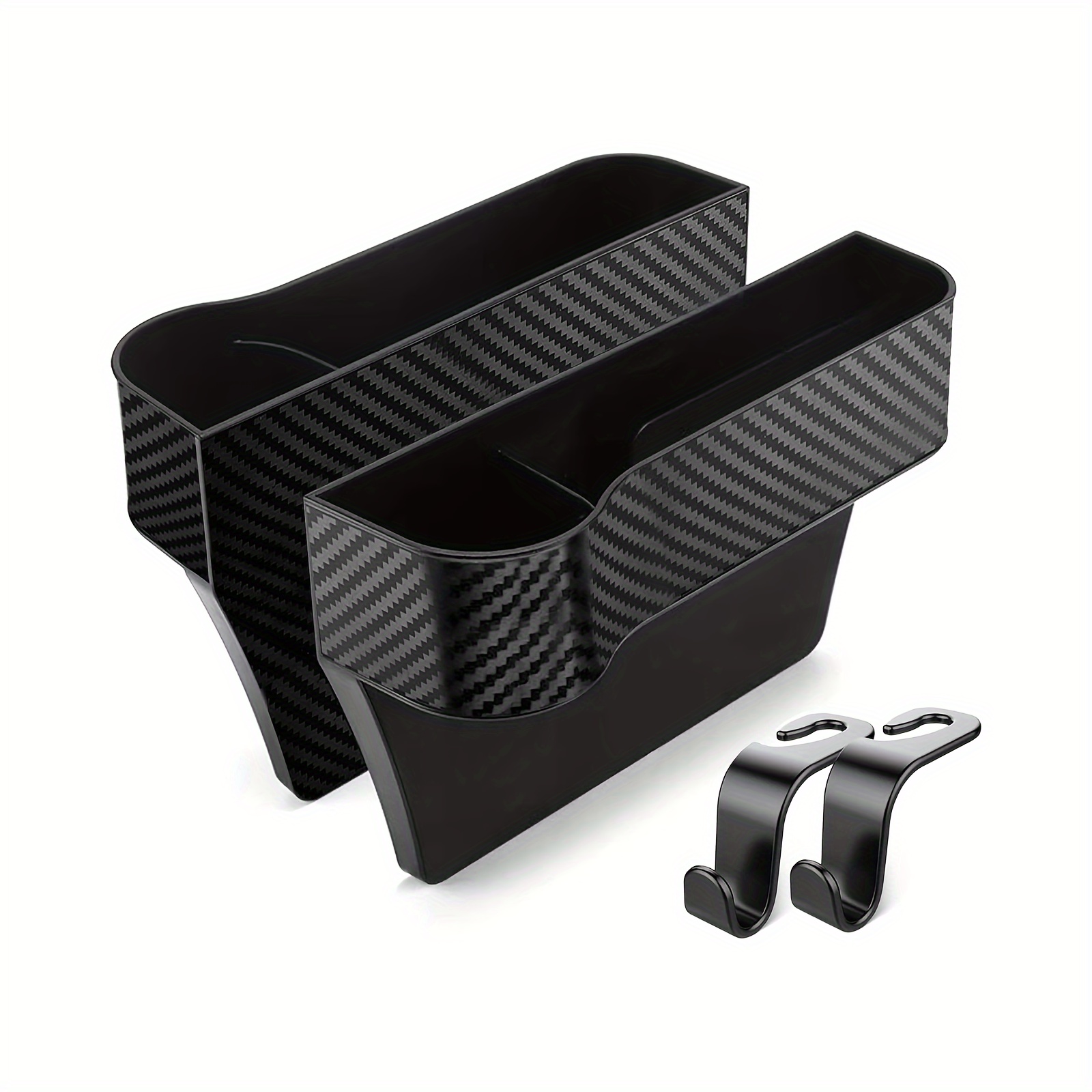 Auto-Aufbewahrungsbox, Autositz-Lückenfüller-Organizer  Auto-Wasserbecherhalter Universal Fit  Multifunktions-USB-Ladegerät-Handyhalter Autozubehör