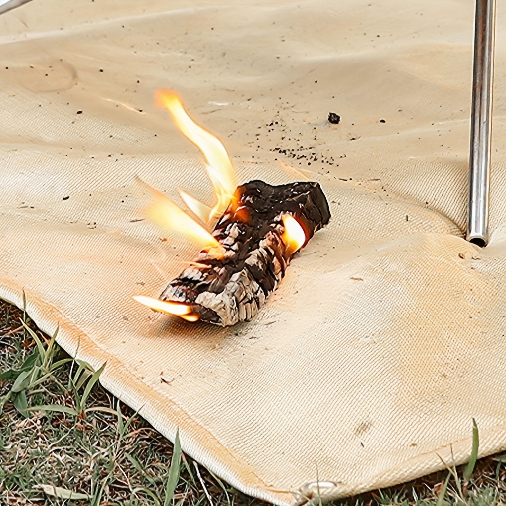 Fireproof Blanket Flame Retardant Camping Fire Pit Mat for Camping