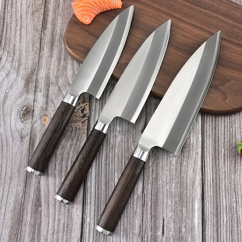 ROMANTICIST Kitchen Knife Set with Block - 8PCS High Carbon