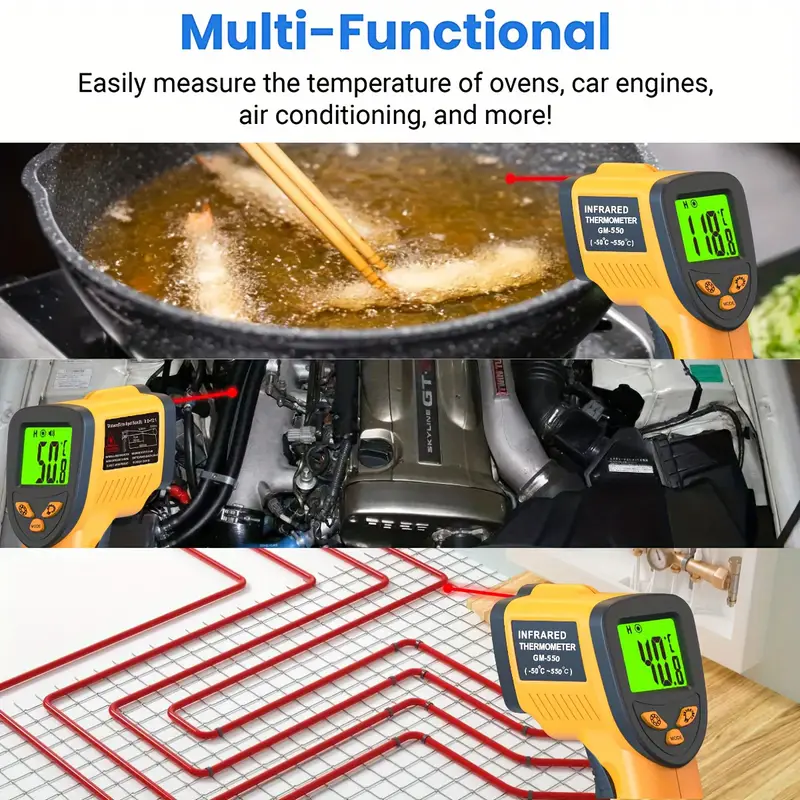 High-precision Infrared Thermometer: Perfect For Cooking, Grilling, And  Measuring Engine Temperatures -58°f To 1022°f! - Temu Latvia