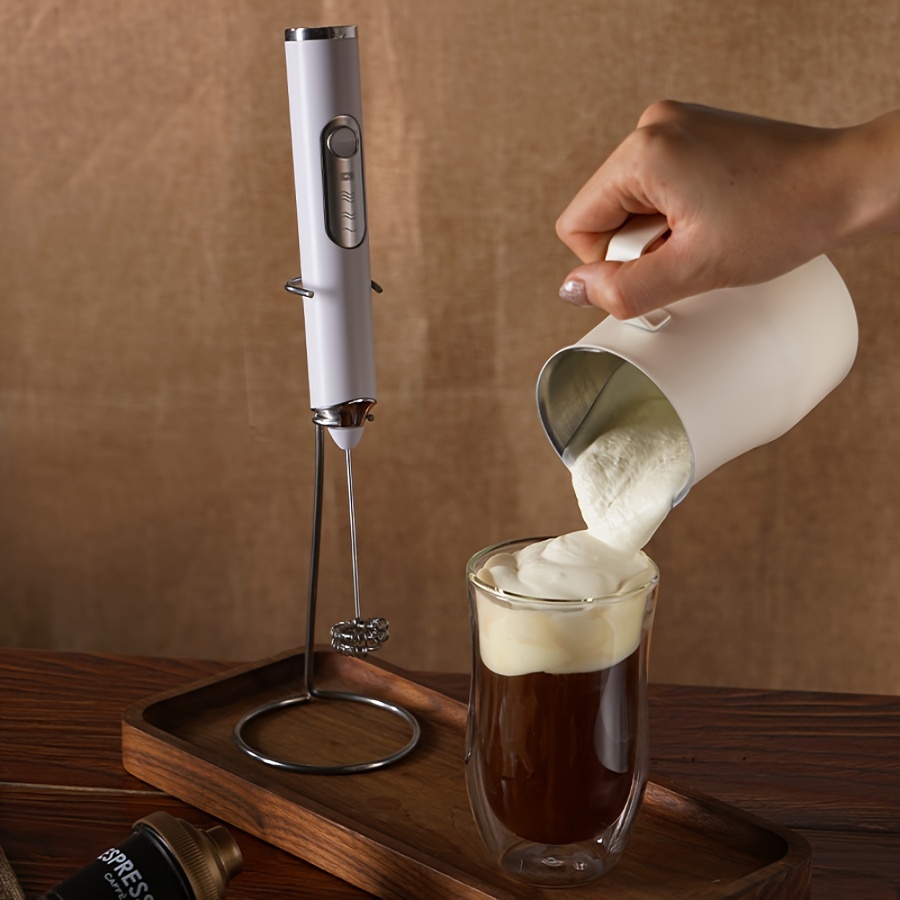 Milk Frother For Coffee Handheld Frother Electric Whisk Milk - Temu