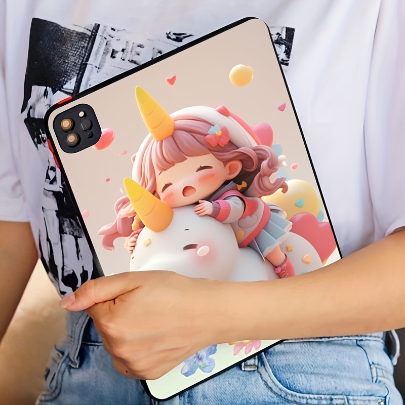 Buy TPU Tablet Case For Samsung Tab S7 S7 Plus S6 S5E S3 S2 Tab E A7 A 4 3  Animal Flower Cartoon Anime Planet Soft Protective Cover at affordable  prices —