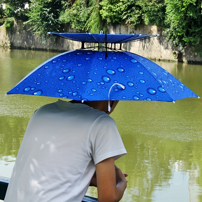 Fishing Umbrella Hat Umbrella Double layer Head Wearing - Temu