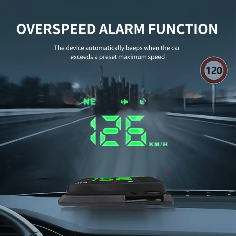 H1 Car Hud Projector Head Display Car Digital Speedometer - Temu United  Kingdom