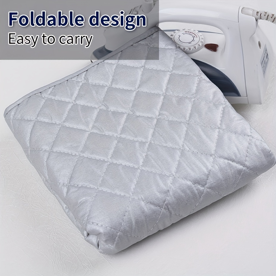 TureClos Ironing Mat Heat Resistant Pad Non-slip Cotton Board Portable  Travel Thicken Iron Blanket, 60x55cm 