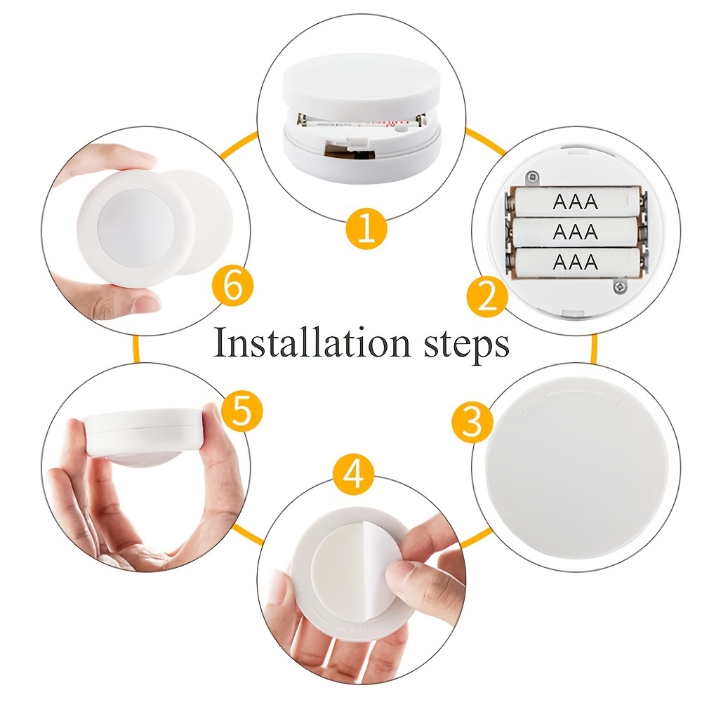 Wireless Led Puck Lights Remote Control Lights Energy Saving - Temu