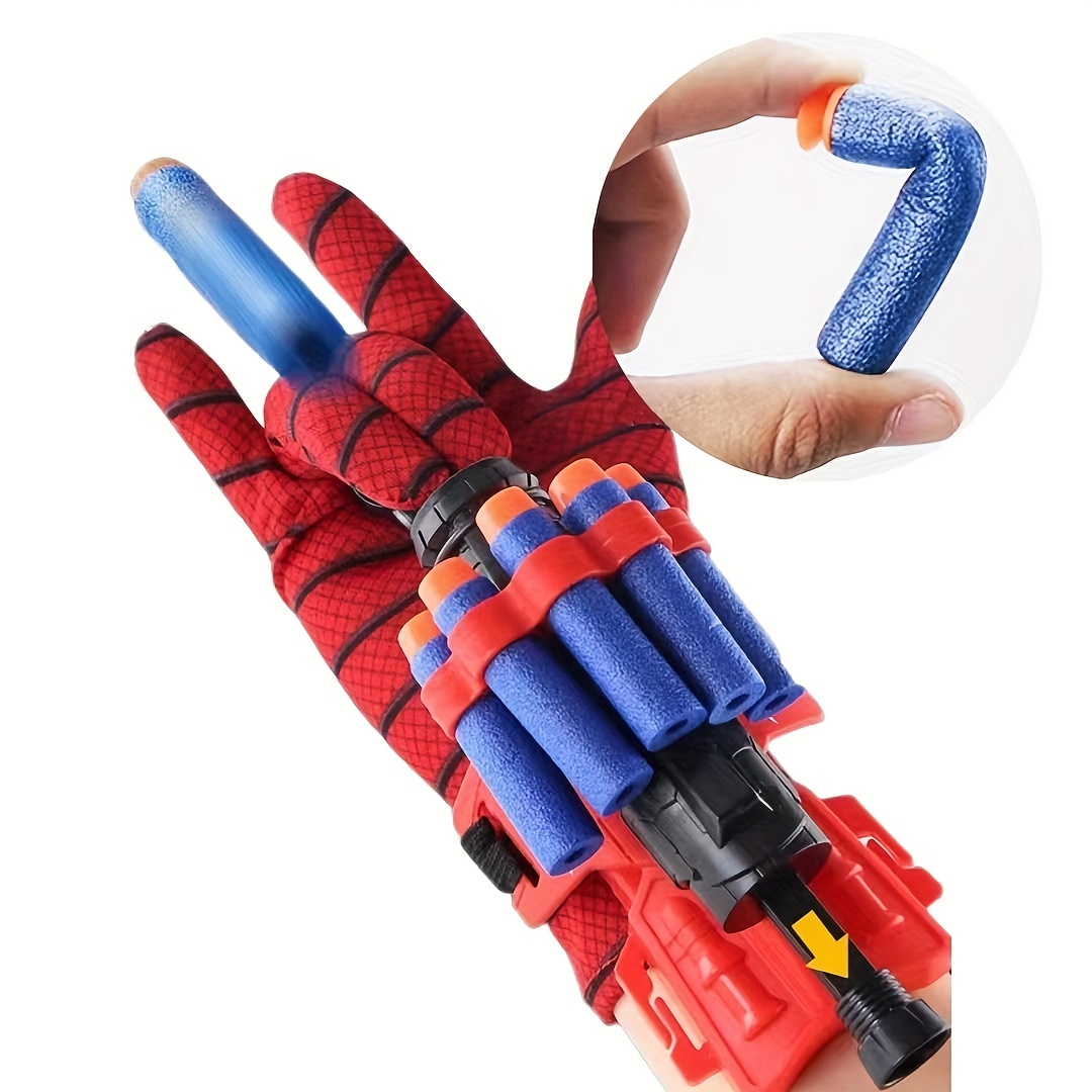 Ml ATIONS-Spider-Man Web Shdoms pour enfants, lanceur de poignet,  accessoires de cosplay, gants Peter Toe, cadeau d'accessoires, extrémités  Spiderman