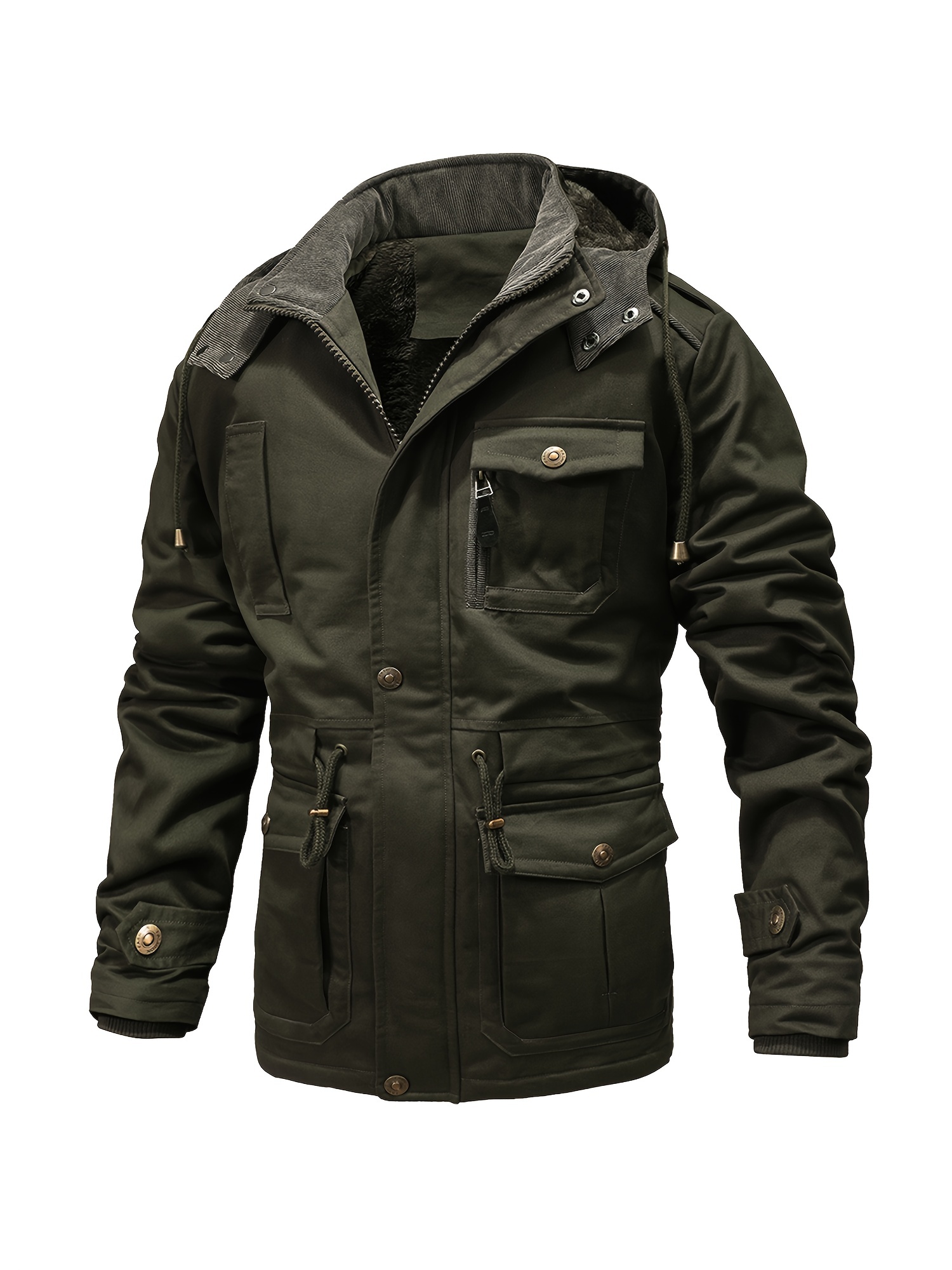 Mens Camo Military Jackets Versatile Tactical Jacket Hood Casual Outdoor  Versatile Warm Coats with Multiple Pockets at  Men's Clothing store