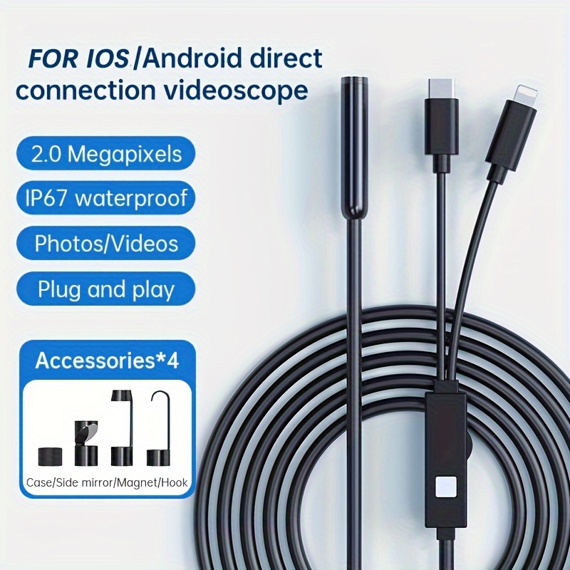 For Iphone Special Hd Industrial Endoscope Car Engine Carbon - Temu