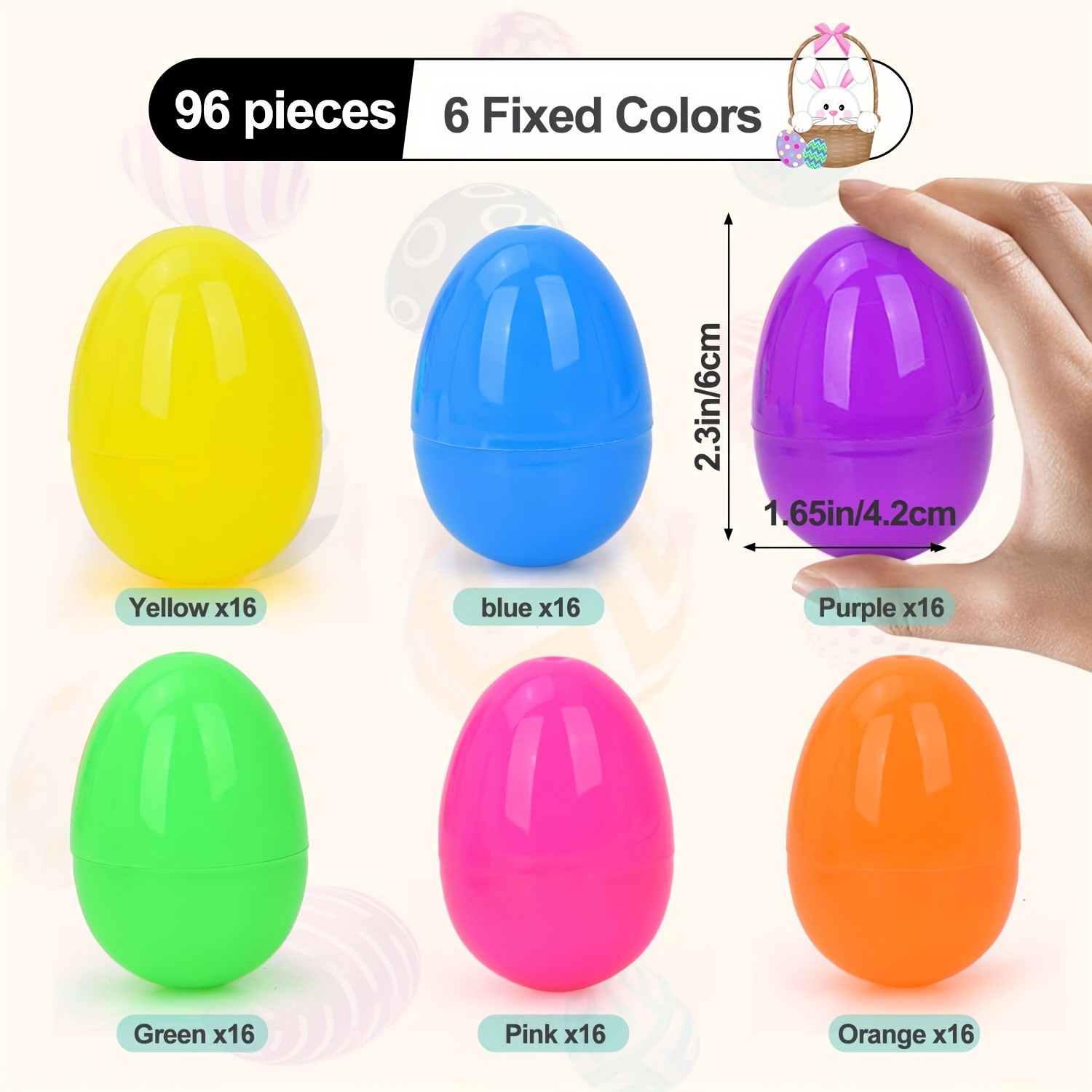 Plastica Uova di Pasqua da Riempire 6cm Uovo Caccia Decorazioni Artigianato