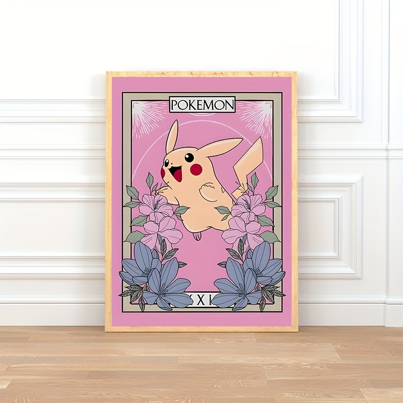 Pokemon trading card poster canvasTCG wall art anime home decor