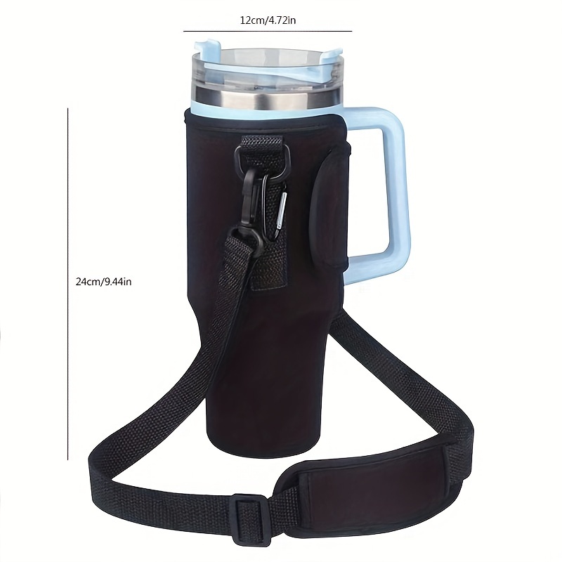 Tumbler Carrier Holder Pouch 4 Packs 30 oz Water Bottle Carrier with Strap  Tumbler Holder with Carrying Handle Neoprene Coffee Purse Carrier with