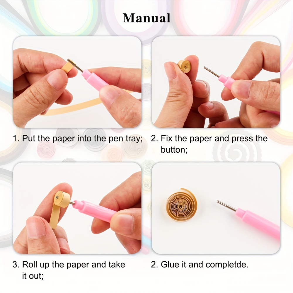  3 in 1 Quilling Tools Paper Quilling Kits Quilling Slotted  Tools Handmade Rolling Curling Quilling Needle Pen for Art Craft : Arts,  Crafts & Sewing