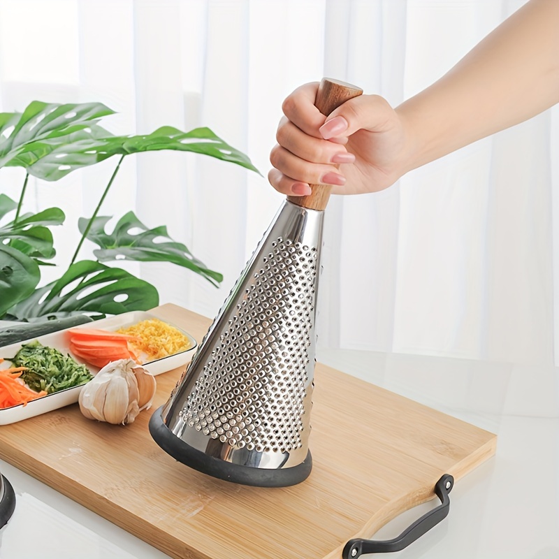 Parmesan Cheese Grater with Container and Handle Stainless Steel