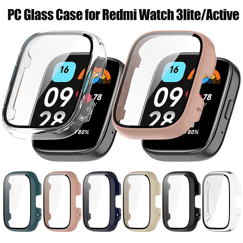 BEHUA Full Protective Case For Redmi Watch 3 Active Screen Protector Cases  Cover Shell +Tempered