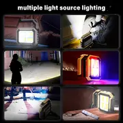 1pc LED Multi Light Source Portable Lights, USB Charging Flashlight, Outdoor Camping Searchlight, Can Charge Mobile Phones, Emergency Lighting Searchlight details 8