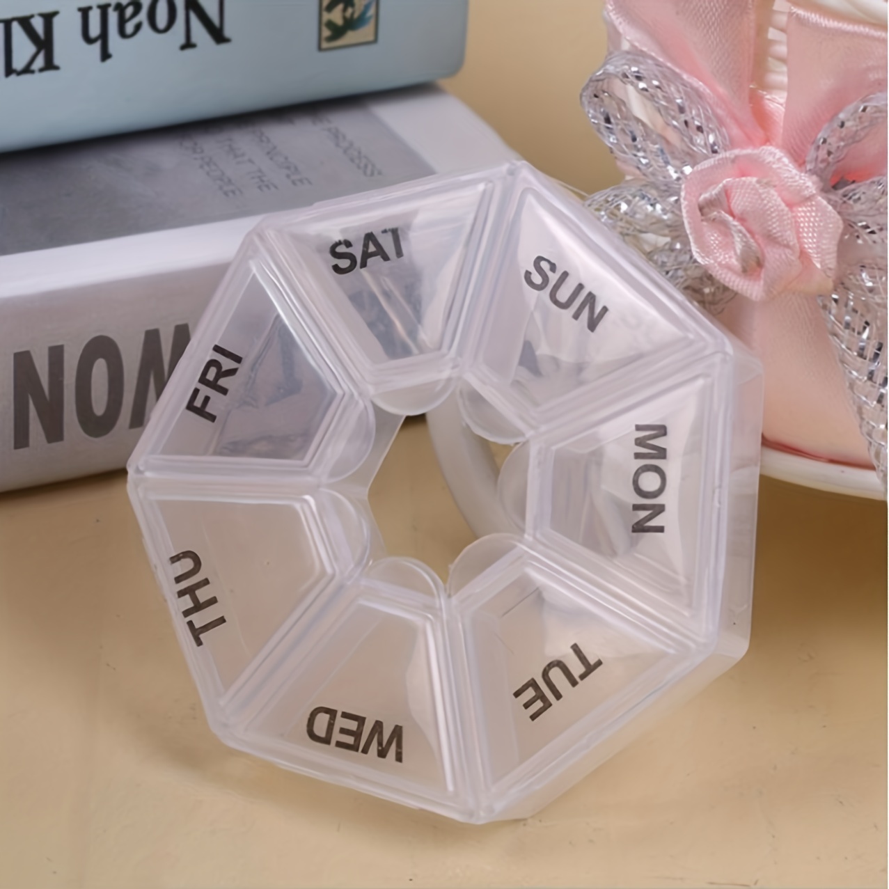 7 Days Portable Pill Organizer Storage Box for Travel