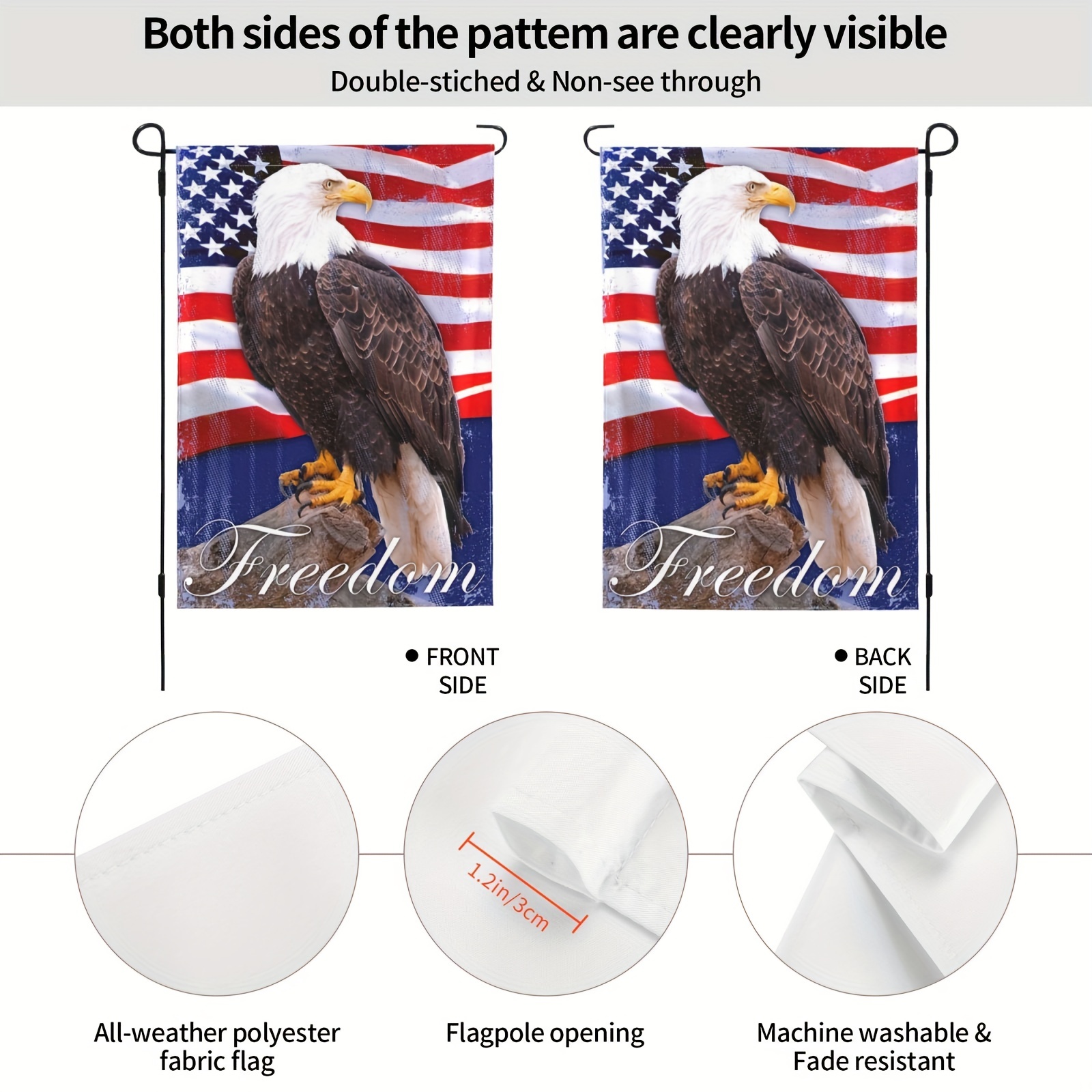 american flag vintage eagle