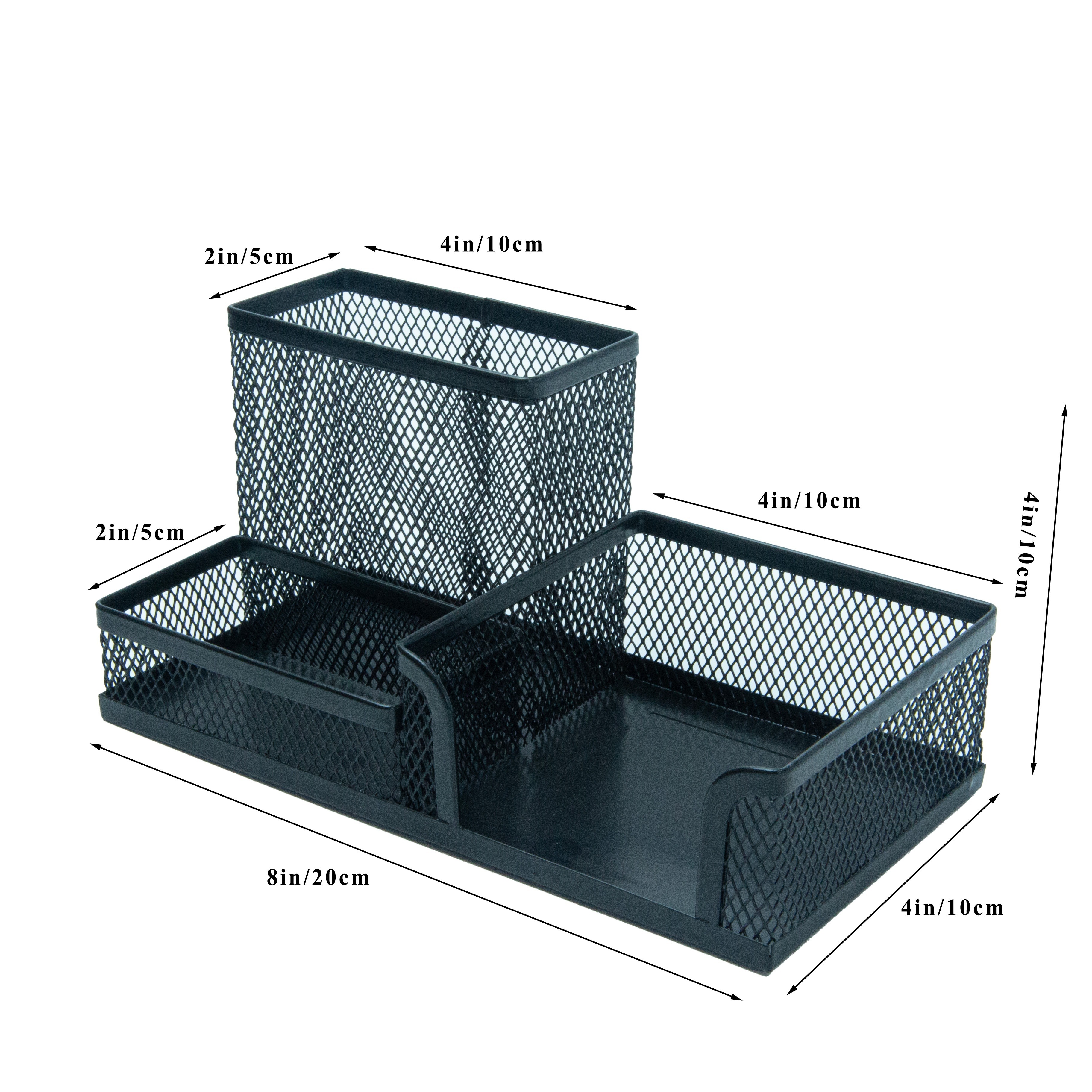 CoFads Desk Organizer Wire Mesh 8 Compartment with Additional