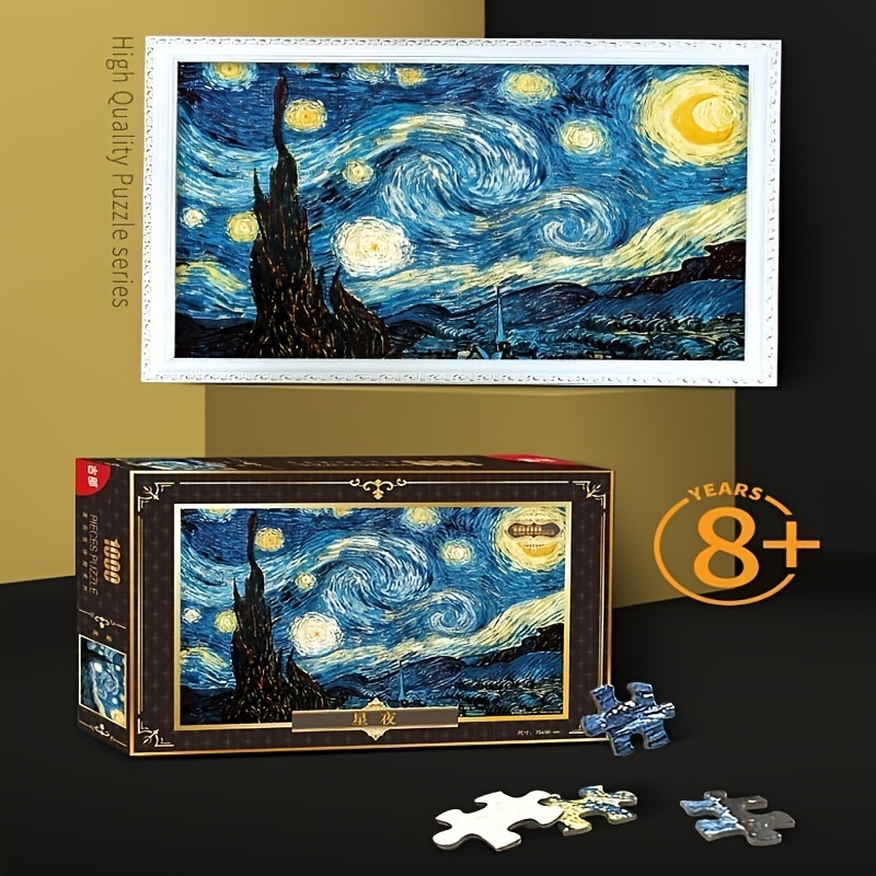 3000 Piece Jigsaw Puzzle, The Starry Night by Van Gogh Jigsaw Puzzles for  Adult Reduced Pressure Toy Gift - Learning and Education Toys Gift for  Adult