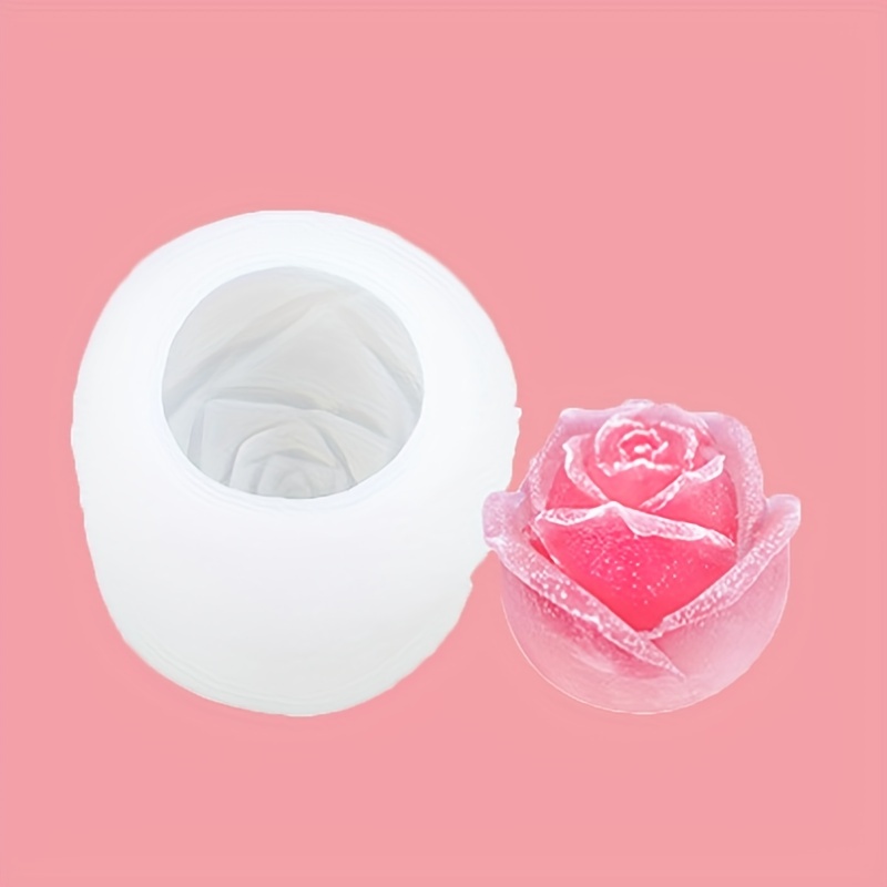 1.5 -inch Candles Rose Silicone Mold To Put Roses Ice Whisky Ice