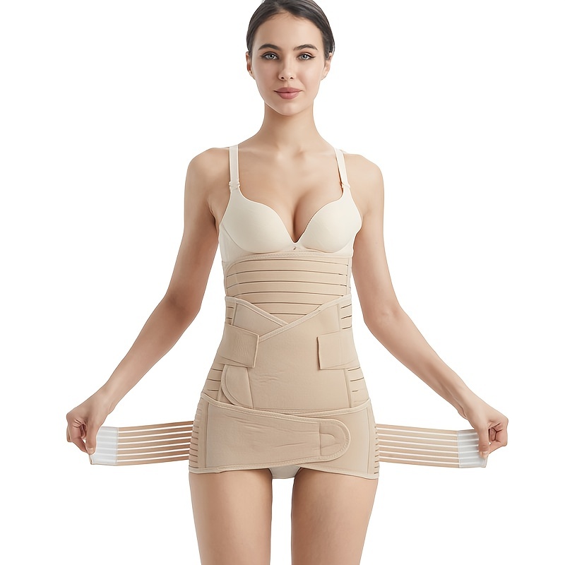 Shop GENERIC Postpartum Girdle Support Recovery Belly Band Corset Wrap Body  Shaper, Beige