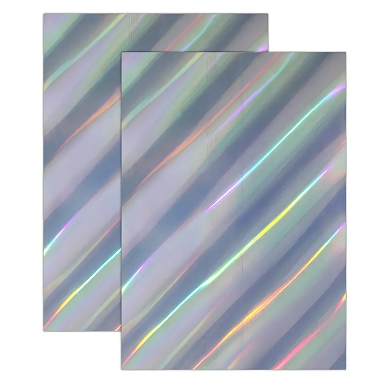 10pcs Printable Holographic Sticker Paper For Your InkJet Printer 8.27x  11.7 Inches Dries Quickly Waterproof Sticker Paper Rainbow Vinyl Sticker  Paper
