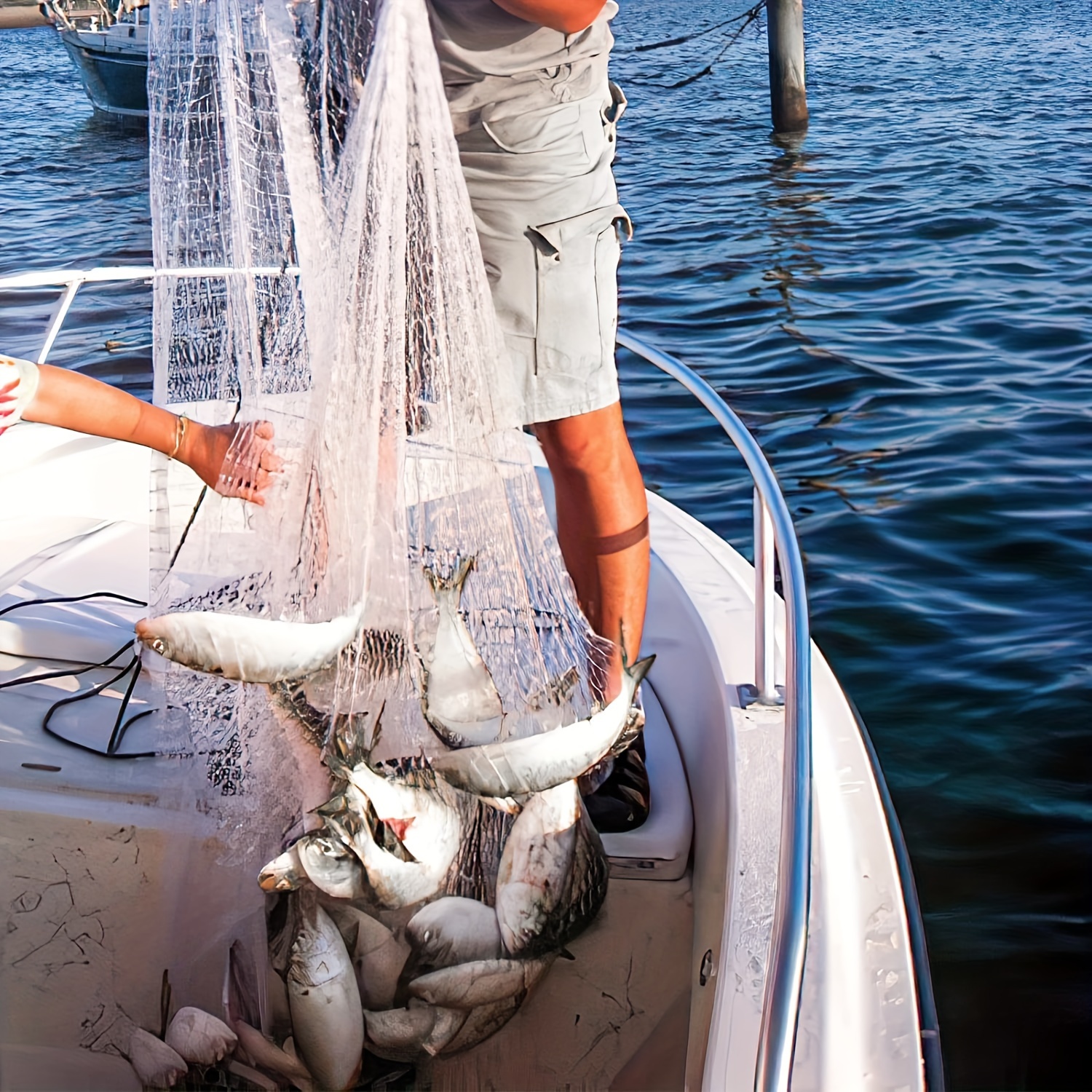 Thickened Durable Hand thrown Nylon Fishing Net Fishing - Temu Austria