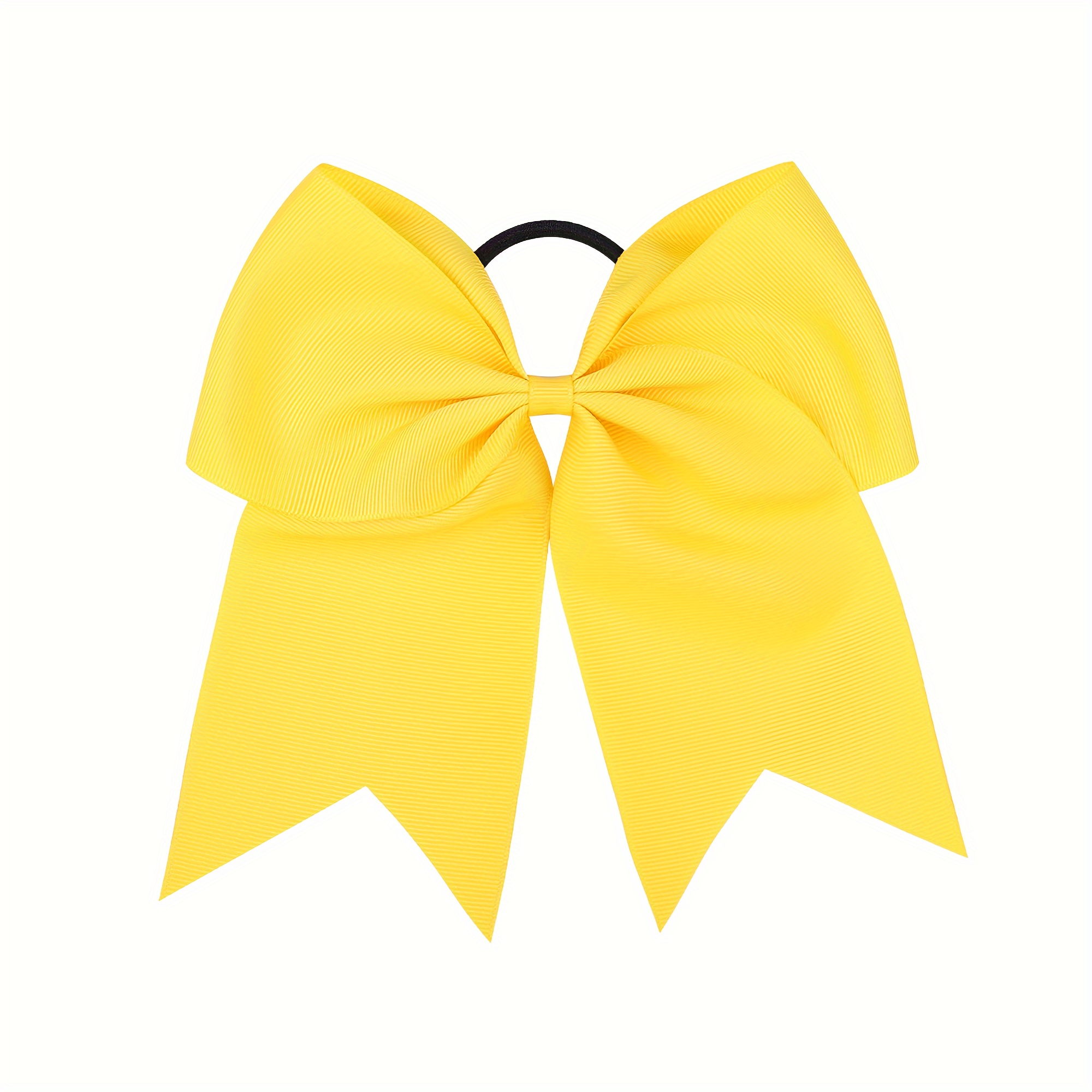 Large Plain Color Bow Hair Ties Girls Hair Accessories Temu New Zealand