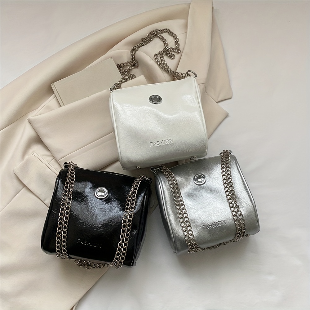 Mini Fashion Square Handbag, Original Unique Pu Leather Crossbody Bag With  Pearl Decor, Women's Trendy Casual Shoulder Bag & Phone Bag - Temu